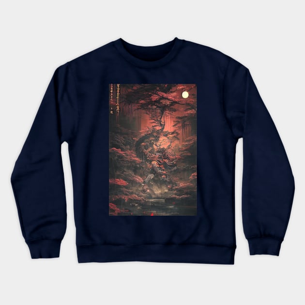 Samurai Knight Crewneck Sweatshirt by ezhar.v.b